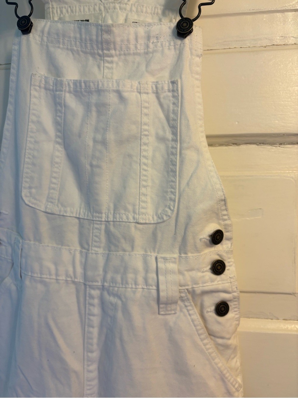 Cotton On Cream Wide-Leg Denim Overalls - Picture 7 of 9